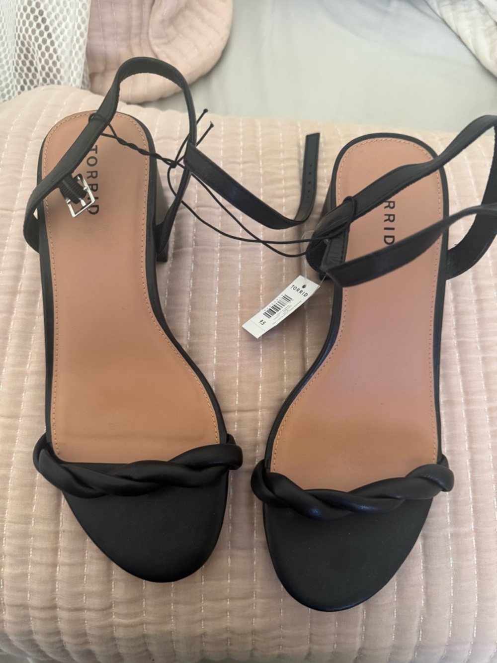 Torpid Black Braided Strap Women's Sandals